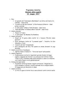 Programma iniziative Giornata della Legalità 23 maggio 2017