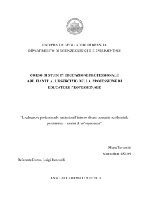 universita` degli studi di brescia dipartimento di
