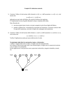 Compito 03: deduzione naturale. 1. Costruisci l`albero di derivazione