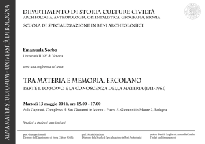 Tra Materia e Memoria. Ercolano