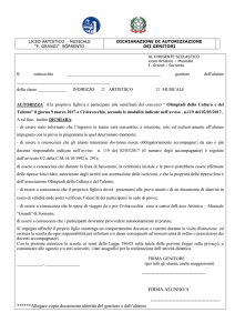 autorizzazione genitori - Liceo Artistico " Grandi" Sorrento