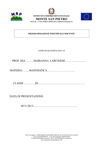 Matematica - Istituto comprensivo di Monte San Pietro