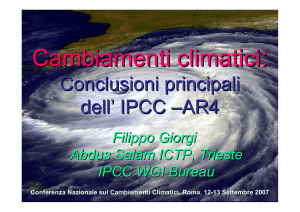 Cambiamenti climatici