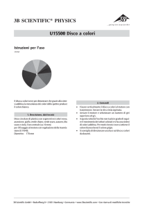 Istruzioni per l`uso 3B SCIENTIFIC® PHYSICS U15500 Disco a colori