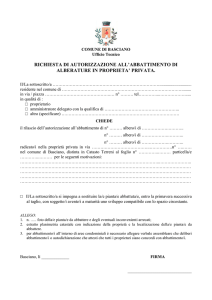 ABBATTIMENTO ALBERI PRIVATI