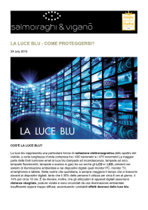LA LUCE BLU - COME PROTEGGERSI?