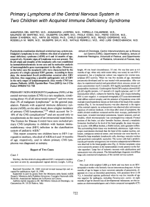 Primary Lymphoma of the Central Nervous System in Two Children