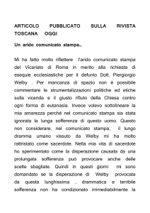 IL DRAMMA DELLA SOFFERENZA