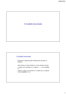 Il modello binomiale