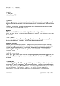 PROGRAMMA DI FISICA
