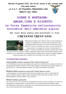 DONNE E MONTAGNA: AMORE,CURA E RISPETTO