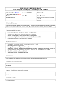 Pedagogia Sperimentale