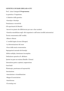 Programma - Macroarea di Scienze