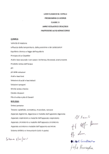 Scienze - Liceo Classico "Mario Cutelli"
