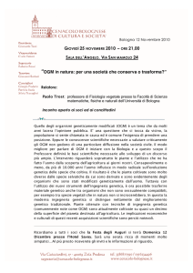 OGM - Cenacolo Bolognese di Cultura e Società