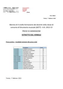 Biennio di II Livello formazione dei docenti nella classe di concorso