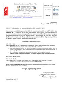 273 INVALSI indicazioni studenti
