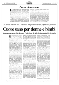 Cuore sano per donne e bimbi