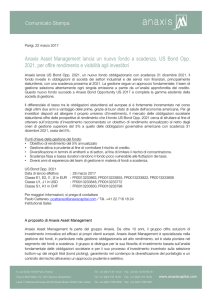 Anaxis Asset Management lancia un nuovo fondo a scadenza, US