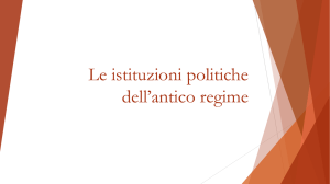 Istituzioni antico regime