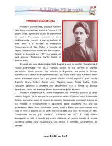 VINCENZO SCARAMUZZA Vincenzo Scaramuzza, pianista italiano