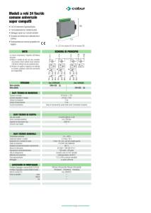 Moduli a relé 24 Vac/dc comune universale super compatti