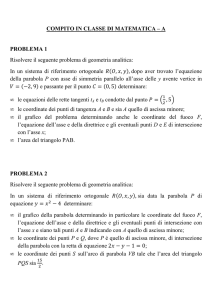 Compito di Matematica - 3^ A Liceo
