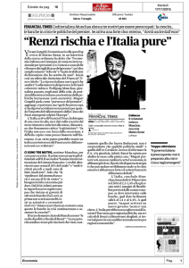 FINANCIAL TIMES Ueditorialis fa Munchau elenca tre motivi per