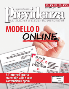 MODELLO D All`interno l`inserto staccabile sulle nuove
