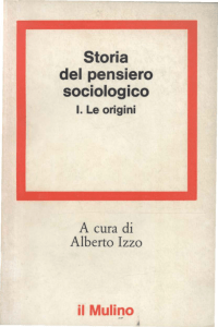 Storia del pensiero sociologico