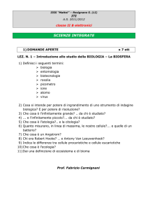 - Prof. FABRIZIO CARMIGNANI Scienze Naturali IISS