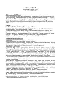 Chimica Analitica II, Corso di laboratorio