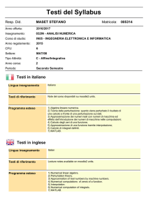 Testi del Syllabus