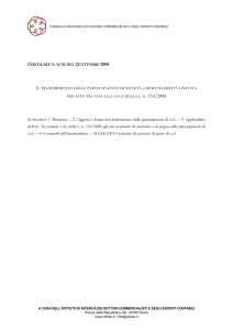 Circolare 6/IR del 22/10/2008 dei Dott. Commercialisti ed Esperti