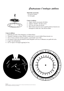Costruiamo l`orologio stellare