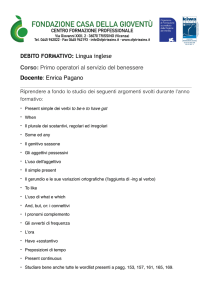debiti Inglese 1 ben