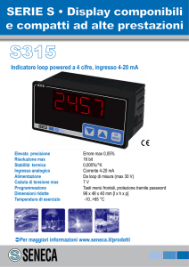 Indicatore loop powered a 4 cifre, ingresso 4-20 mA