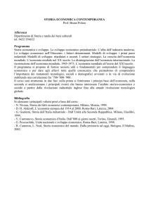 Storia economica contemporanea
