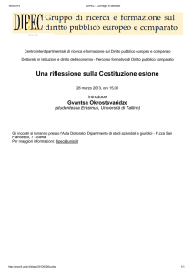 Una riflessione sulla Costituzione estone