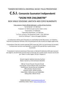 CSI Consorzio Suonatori Indipendenti “VICINI PER