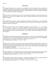 DOMANDE D1 Un corpo puntiforme di massa m si muove di moto
