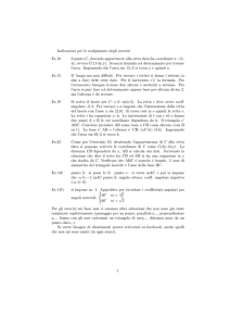 Indicazioni per lo svolgimento degli esercizi Es.10 il punto C