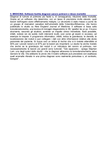 5. MEDICINA: Software facilita diagnosi cancro polmoni e riduce