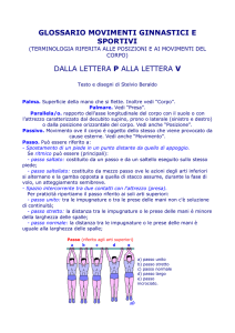 glossario movimenti ginnastici e sportivi dalla
