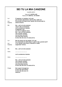 sei tu la mia canzone - Orchestra Paolo Bertoli