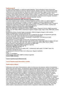 Spettroscopia IR Lo spettro elettromagnetico. La radiazione