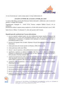 Bando - Milano Ristorazione