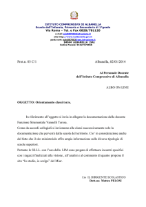 orientamento classi 3 - Istituto Comprensivo di Albanella