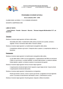 I.T.C.G. “L. E PROGRAMMA DI SCIENZE NATURALI Anno