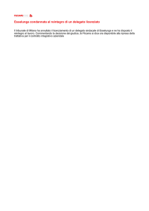 Esselunga condannata al reintegro di un delegato